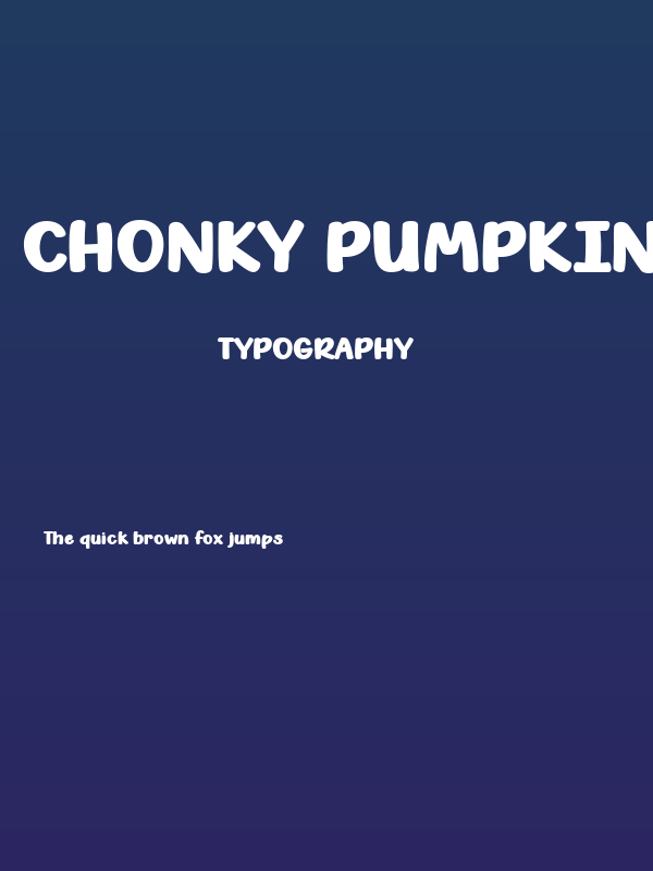 Chonky Pumpkin Poster