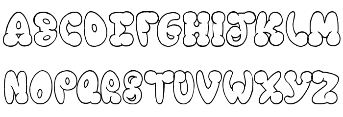 Chooka Zoon Font LOWERCASE