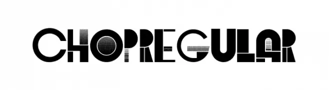 Chop Regular  font caratteri gratis