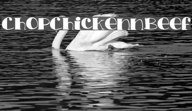 ChopChickennBeef Font examples