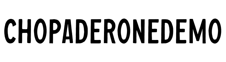ChopaderOneDEMO  免费字体下载