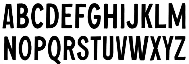 ChopaderOneDEMO Schriftart Kleinbuchstaben
