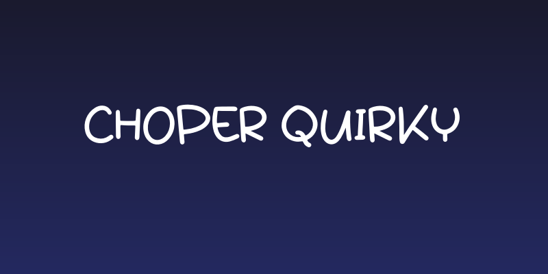 Choper Quirky Social Header