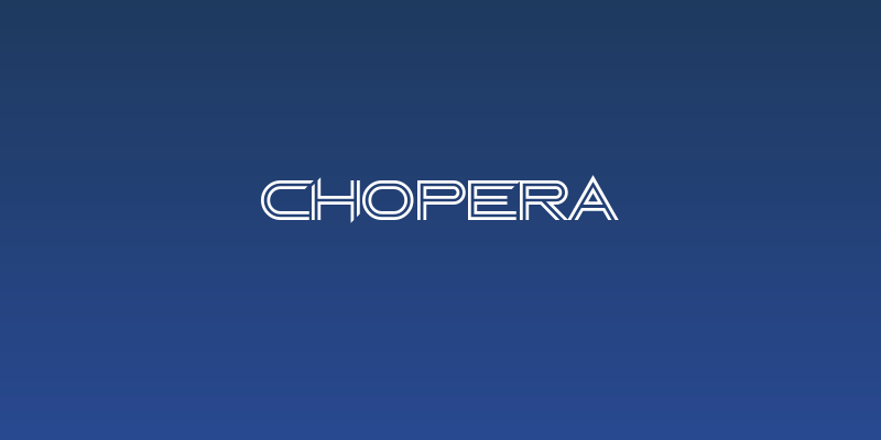 Chopera Social Header