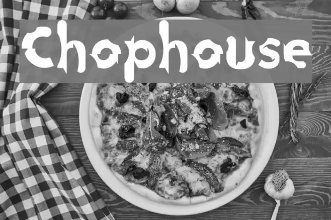 Chophouse Font examples