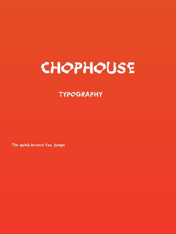 Chophouse Poster