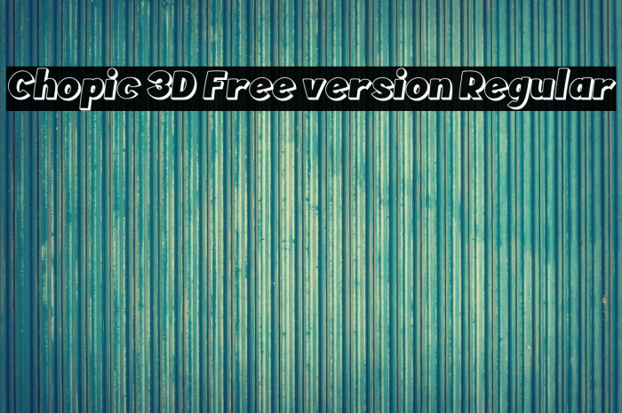 Chopic 3D Free version Regular Example 3