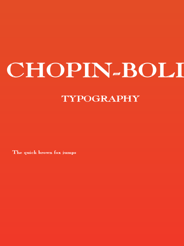 Chopin-Bold Poster