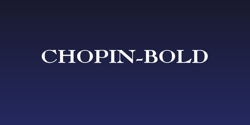 Chopin-Bold Social Header
