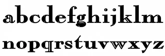 Chopin-Bold Font LOWERCASE