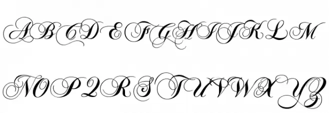 Chopin Script Polices MAJUSCULES