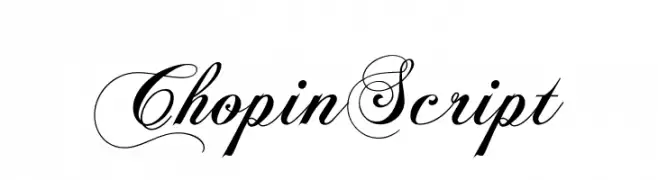 ChopinScript  フリーフォントのダウンロード