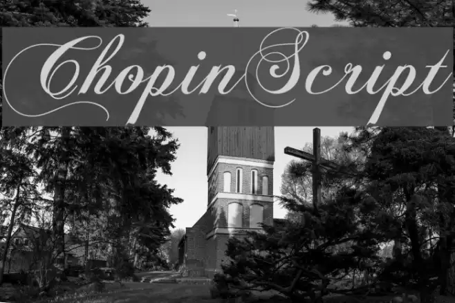 ChopinScript Шрифта examples