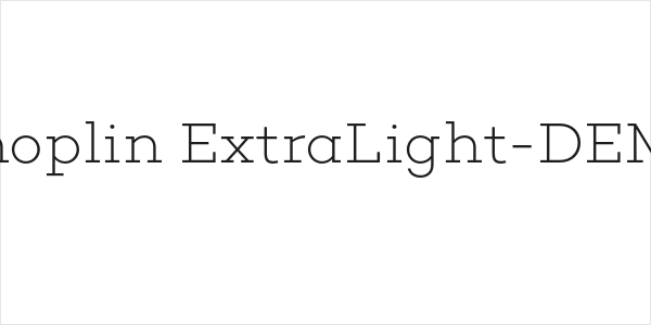 Choplin ExtraLight-DEMO Logo