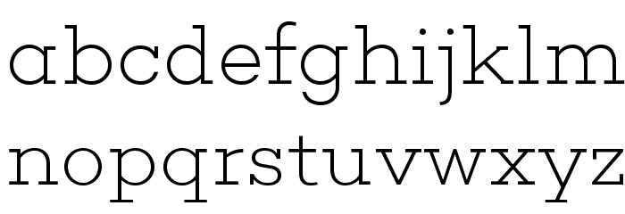 Choplin ExtraLight-DEMO Font LOWERCASE
