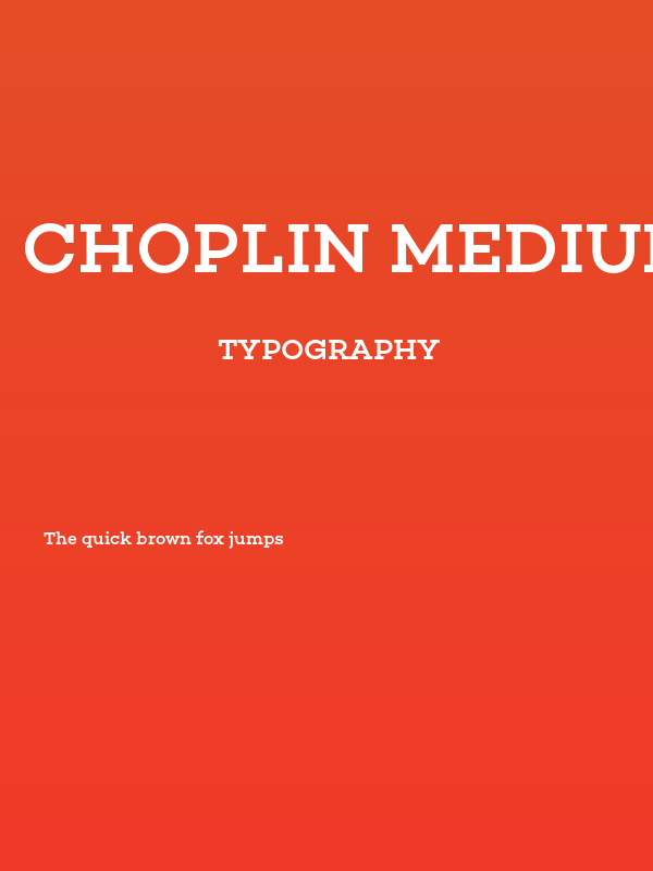 Choplin Medium-DEMO Poster