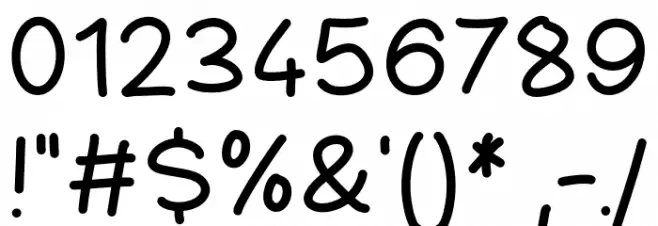 Choplin Font OTHER CHARS