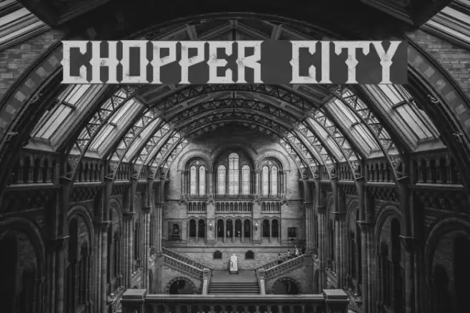 Chopper City Font examples