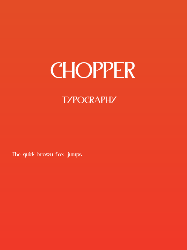 Chopper Poster