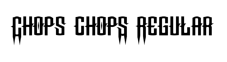 Chops chopS Regular  baixar fontes gratis