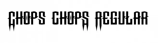 Chops chopS Regular  Frei Schriftart Herunterladen