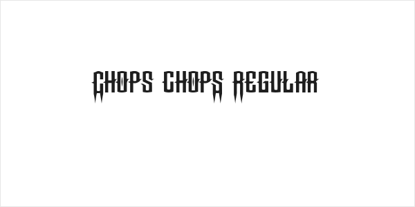 Chops chopS Regular Logo