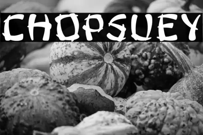 ChopsUey Font examples