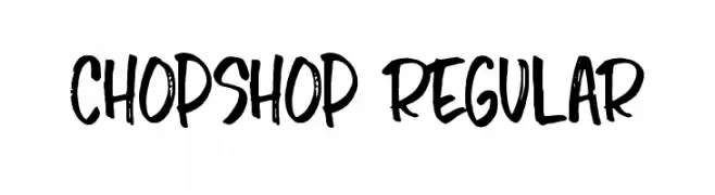 Chopshop Regular  Скачать бесплатные шрифты