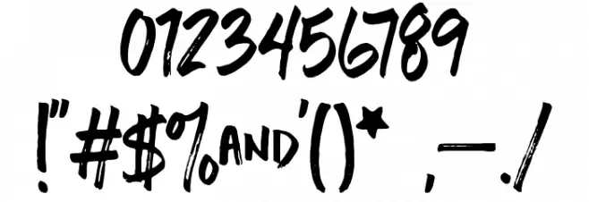 Chopshop Regular Font OTHER CHARS