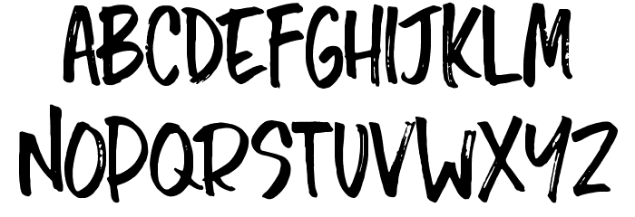 Chopshop Regular Font LOWERCASE