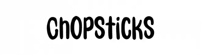 Chopsticks  Free Fonts Download