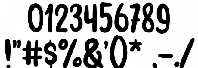 Chopsticks फ़ॉन्ट अन्य घर का काम