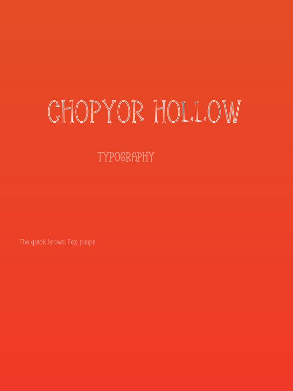 Chopyor Hollow Poster