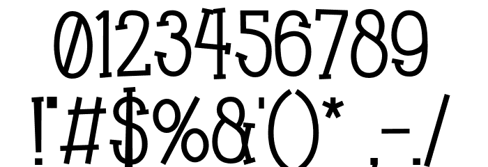 Chopyor Font OTHER CHARS