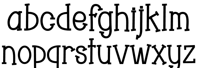 Chopyor Font LOWERCASE
