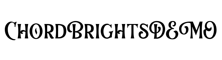 ChordBrightsDEMO  フリーフォントのダウンロード