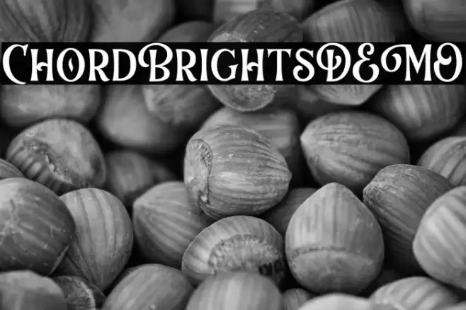 ChordBrightsDEMO Font examples