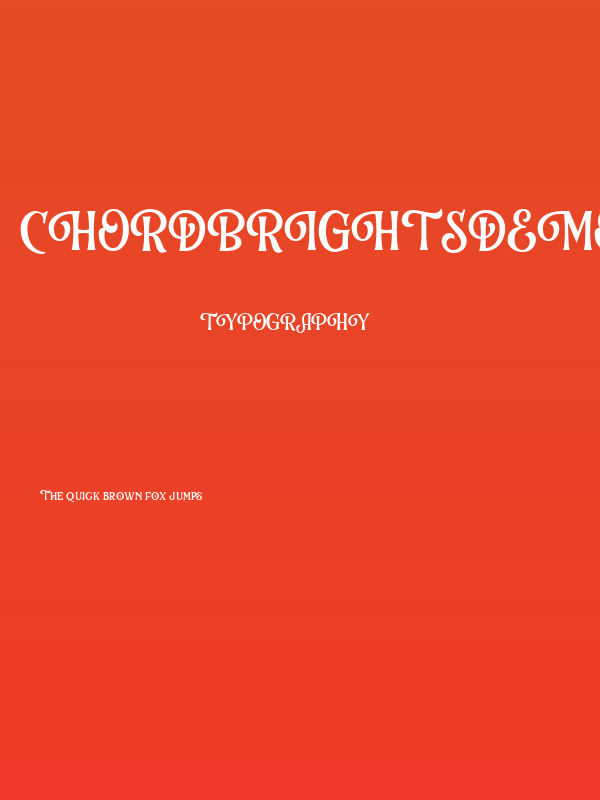 ChordBrightsDEMO Poster