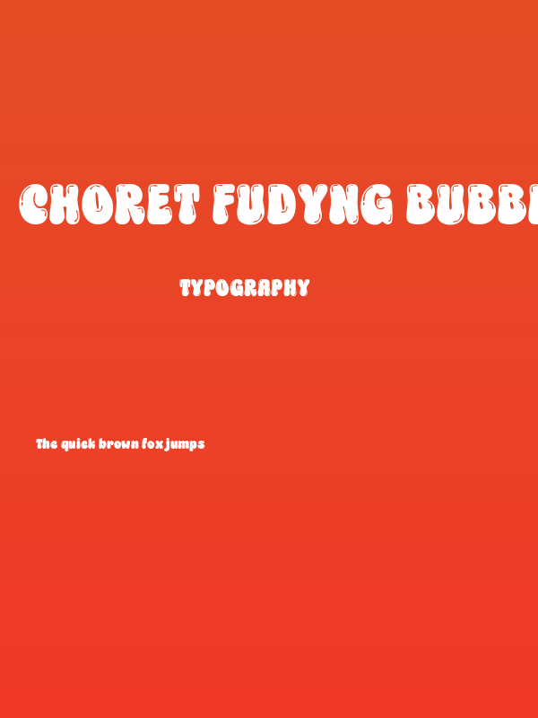 Choret Fudyng Bubble Regular Poster