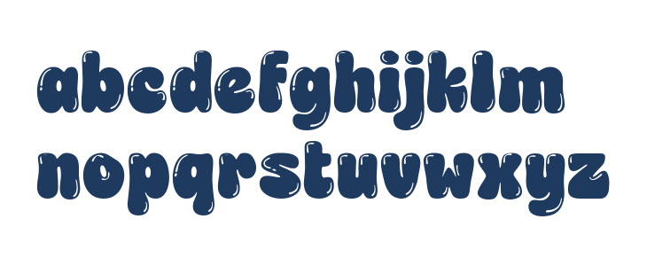 Choret Fudyng Bubble Regular Lowercase