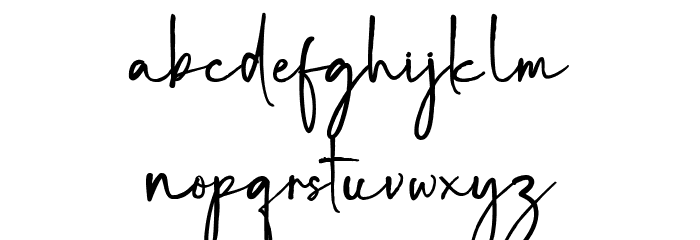 Chorettan-Regular Font LOWERCASE