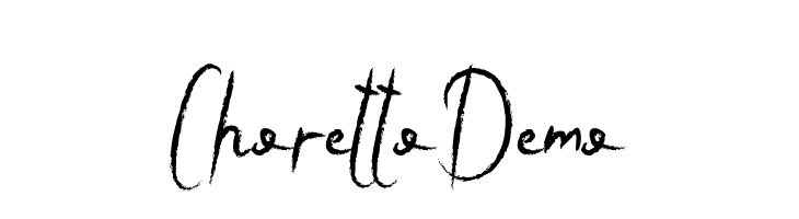 Choretto Demo  フリーフォントのダウンロード
