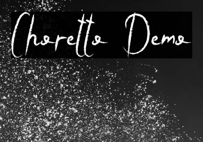 Choretto Demo Font examples