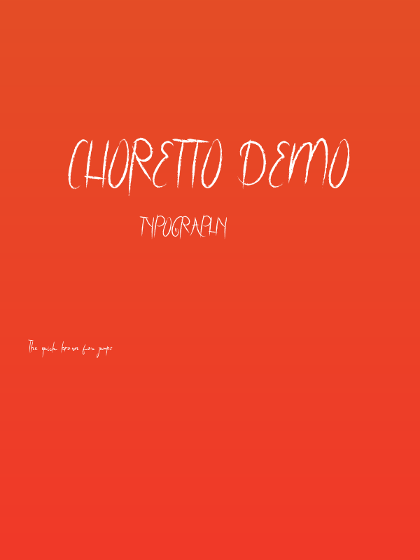 Choretto Demo Poster