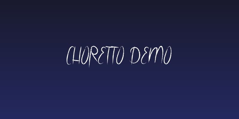 Choretto Demo Social Header