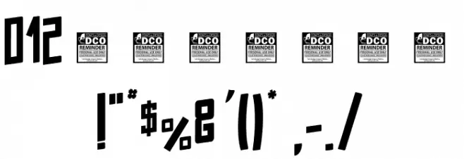 Chorizo Cartel_PersonalUseOnly Font OTHER CHARS