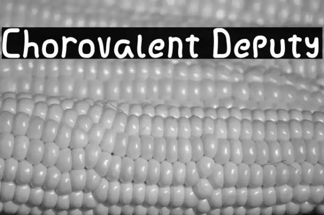 Chorovalent Deputy Font examples