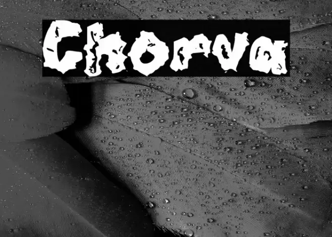 Chorva Font examples