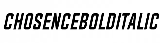 Chosence Bold Italic  تنزيل الخطوط