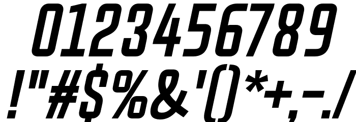 Chosence Bold Italic Font OTHER CHARS